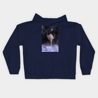 rosebud in the snow 3 in Rainier Oregon, tinted Kids Hoodie